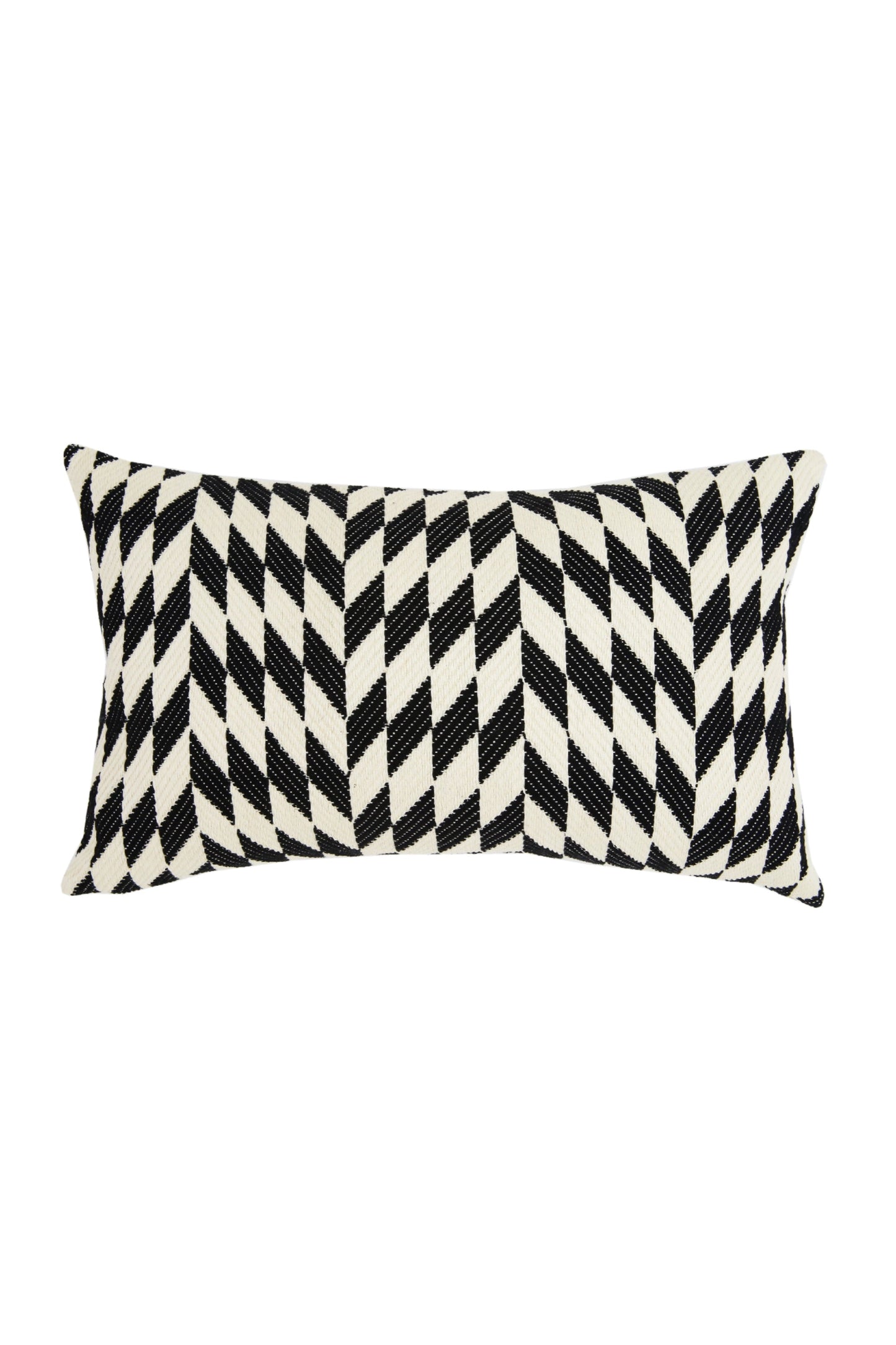 Made to order: Almolonga Diamond Pillow - Black and Natural White