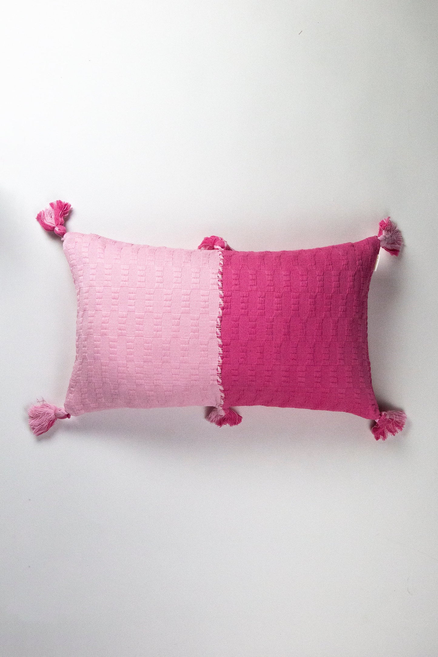 Antigua Pillow - Pink / Periwinkle Colorblocked