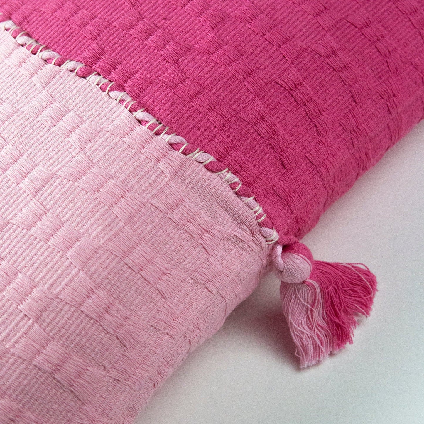 Antigua Pillow - Pink / Periwinkle Colorblocked