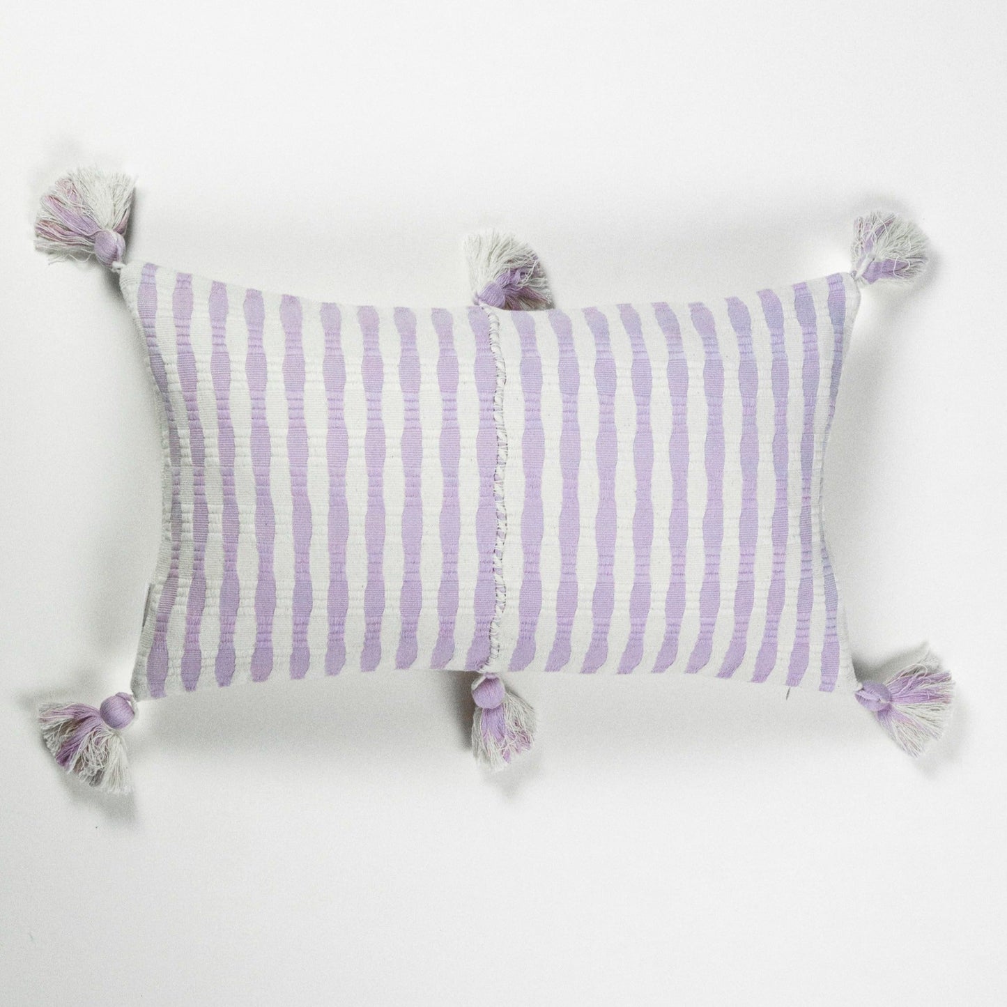 Antigua Pillow - Light Lavender Stripe - replaced