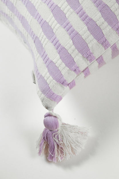 Antigua Pillow - Light Lavender Stripe - replaced