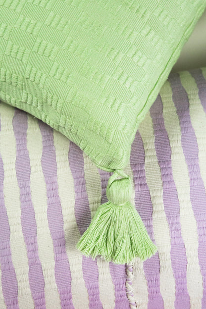 Antigua Pillow - Light Pistachio Solid