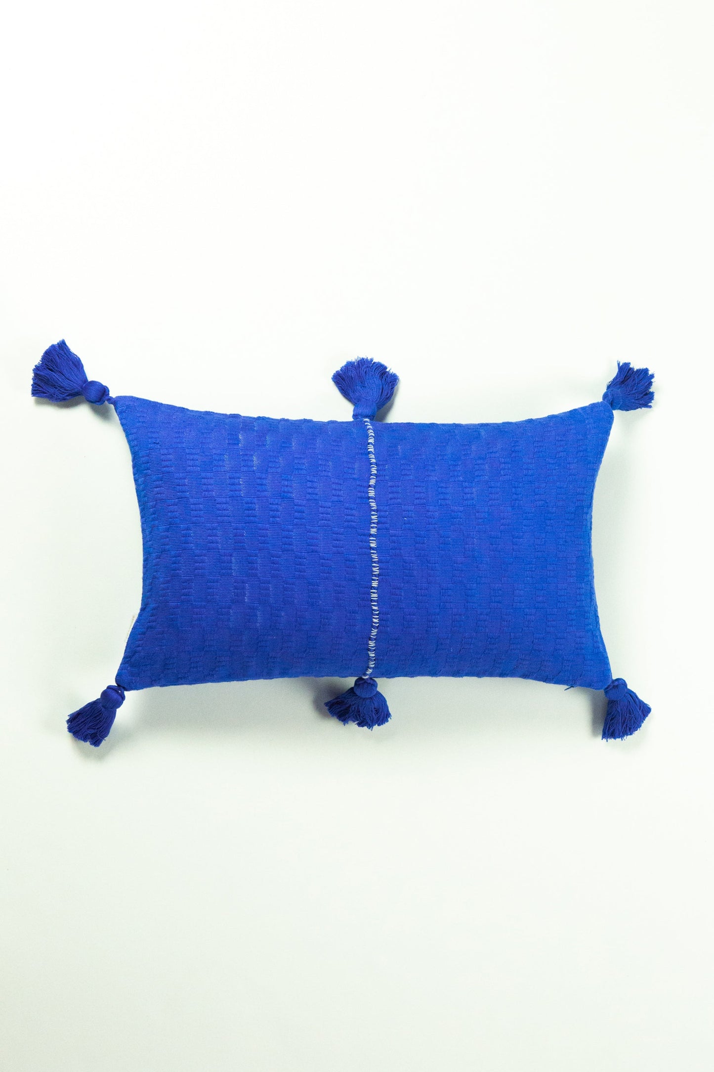 Antigua Pillow - Medium Blue / Fuchsia