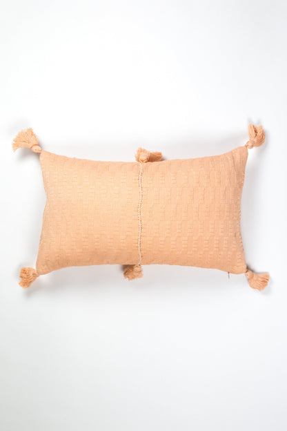 Antigua Pillow - Peach Solid