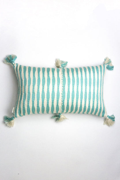 Antigua Pillow - Faded Aqua