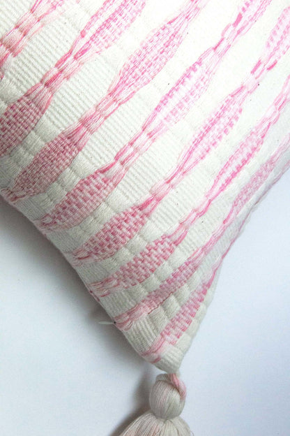 Antigua Pillow- Naturally Dyed Faded Pink