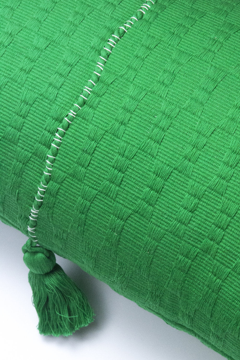 Antigua Pillow - Grass Green Stripe