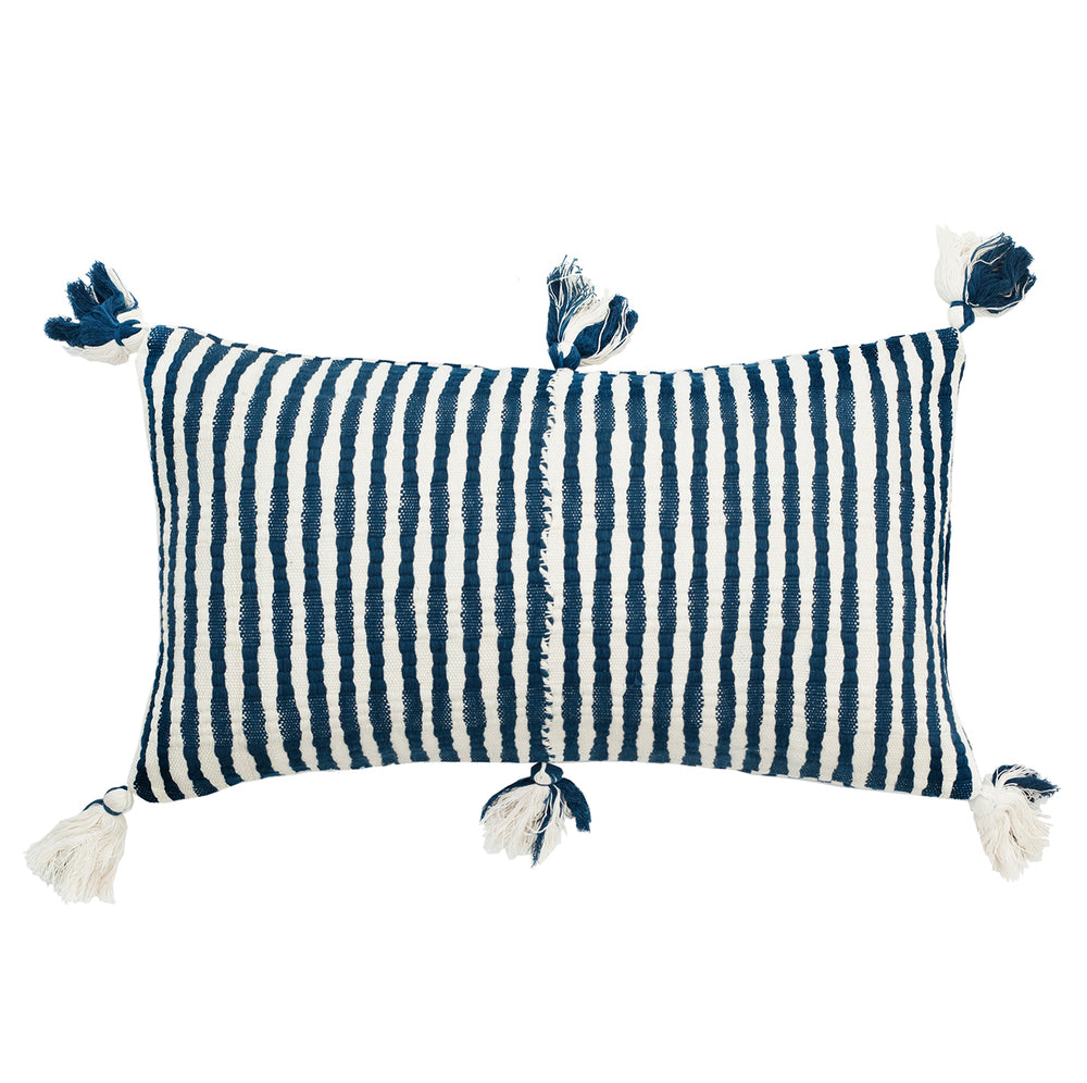 Antigua Pillow - Dark Teal Blue