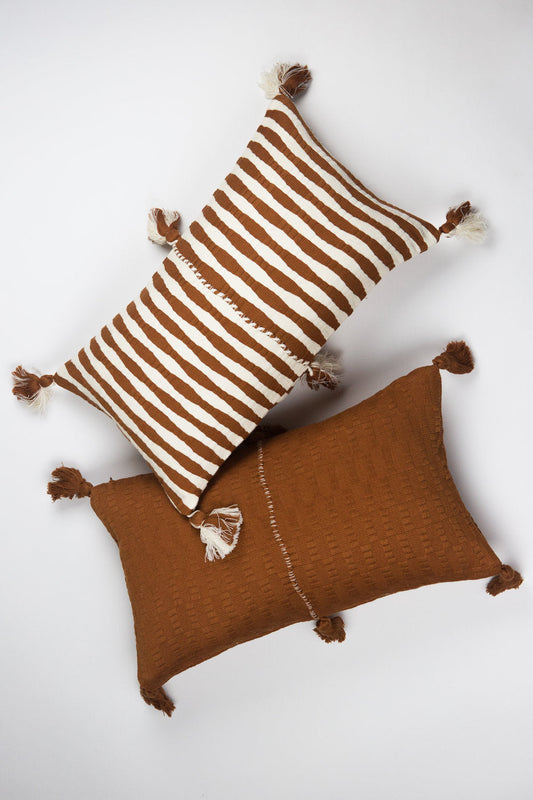 Antigua Pillow - Umber Brown