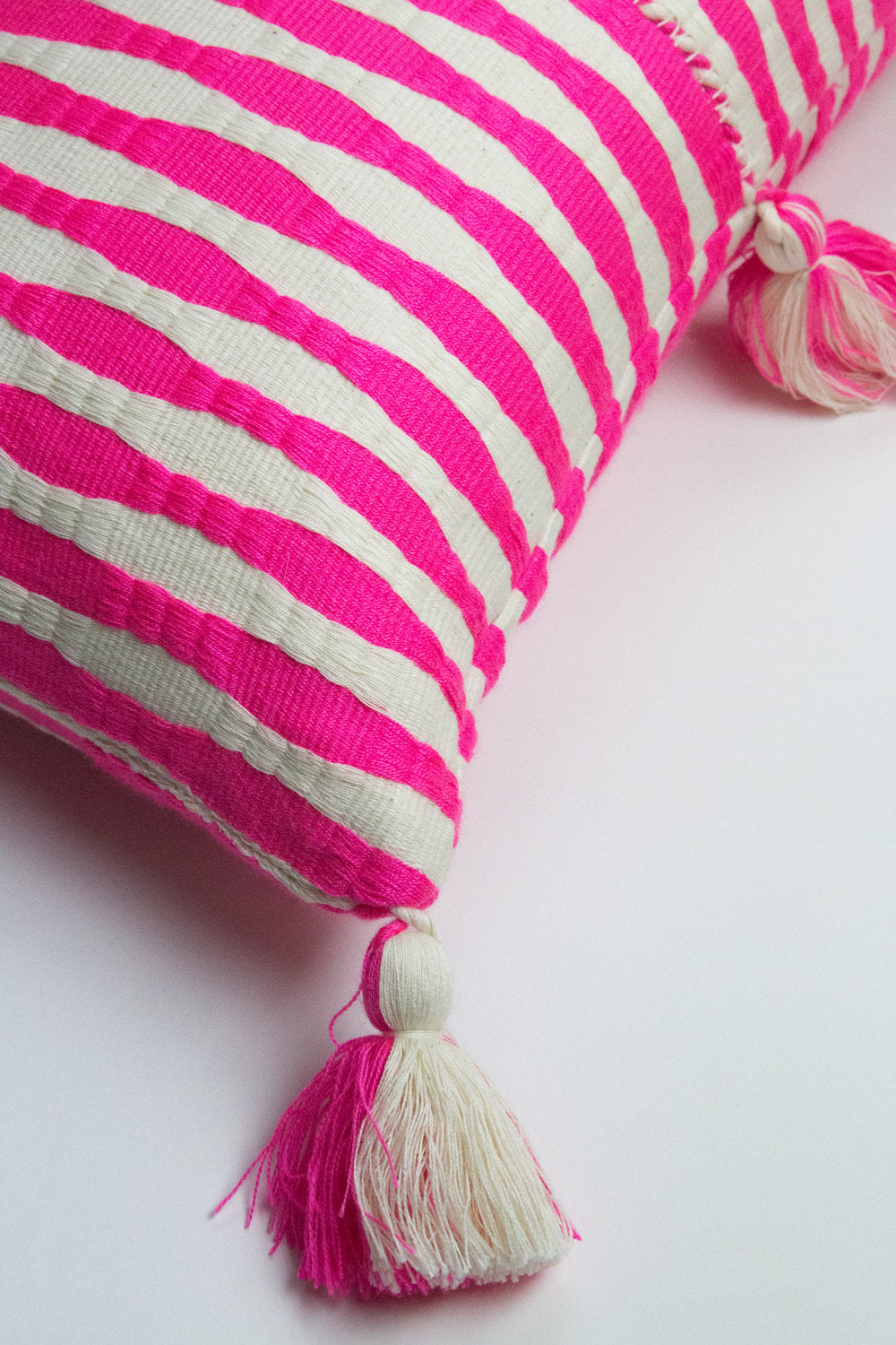 Antigua Pillow - Neon Pink and Yellow