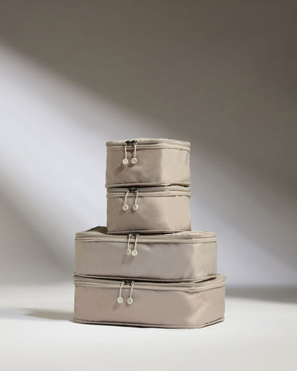 Compression Packing Cubes in Taupe - Set of 4