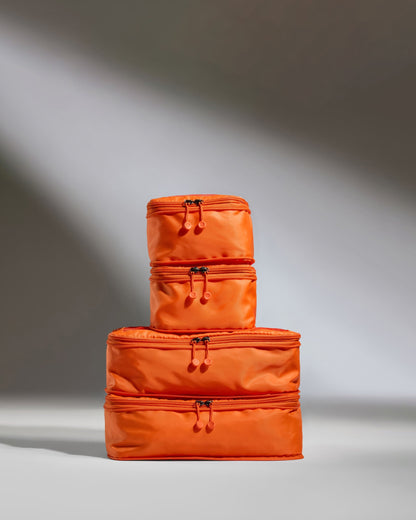 Compression Packing Cubes in Coral - Set of 4