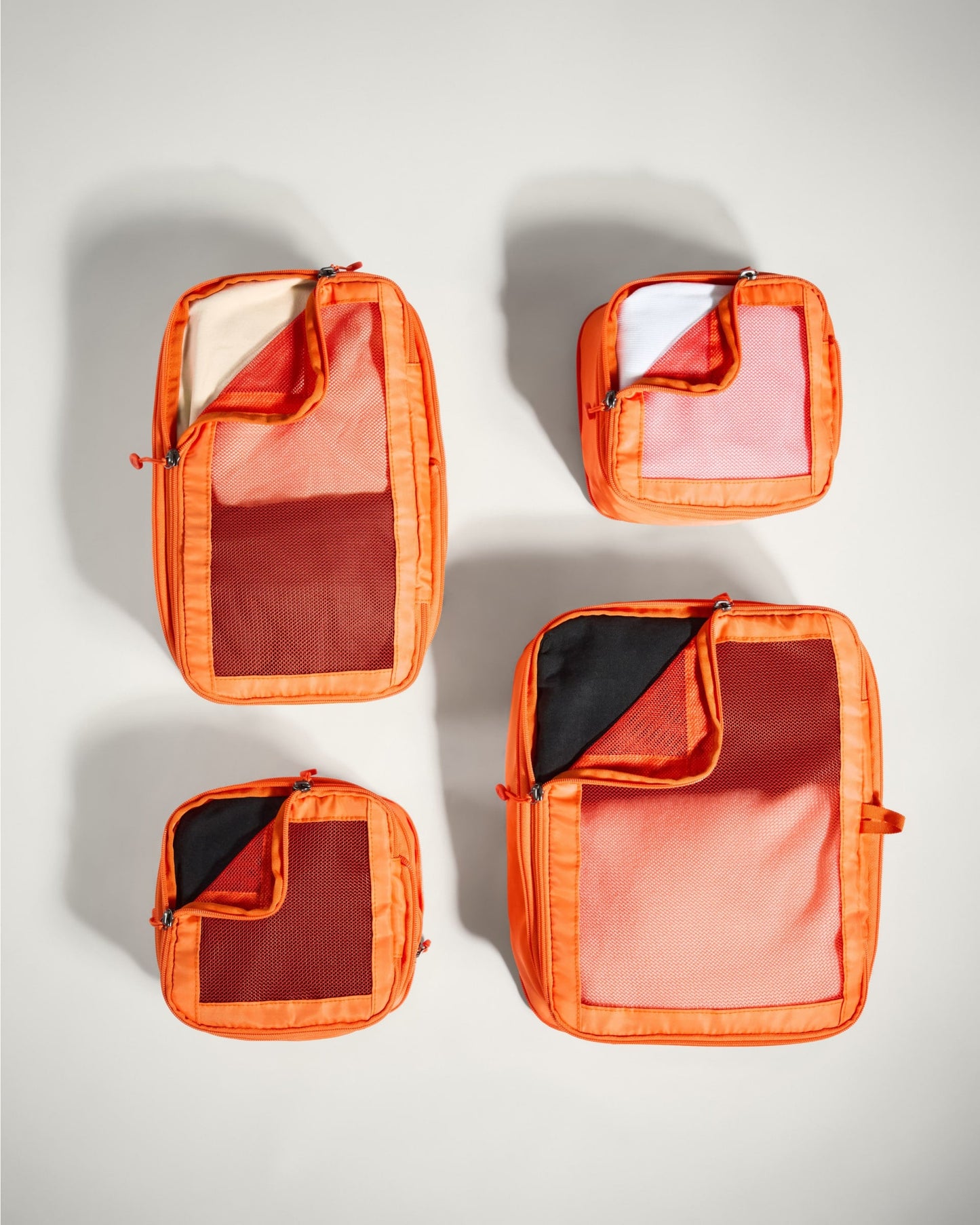 Compression Packing Cubes in Coral - Set of 4