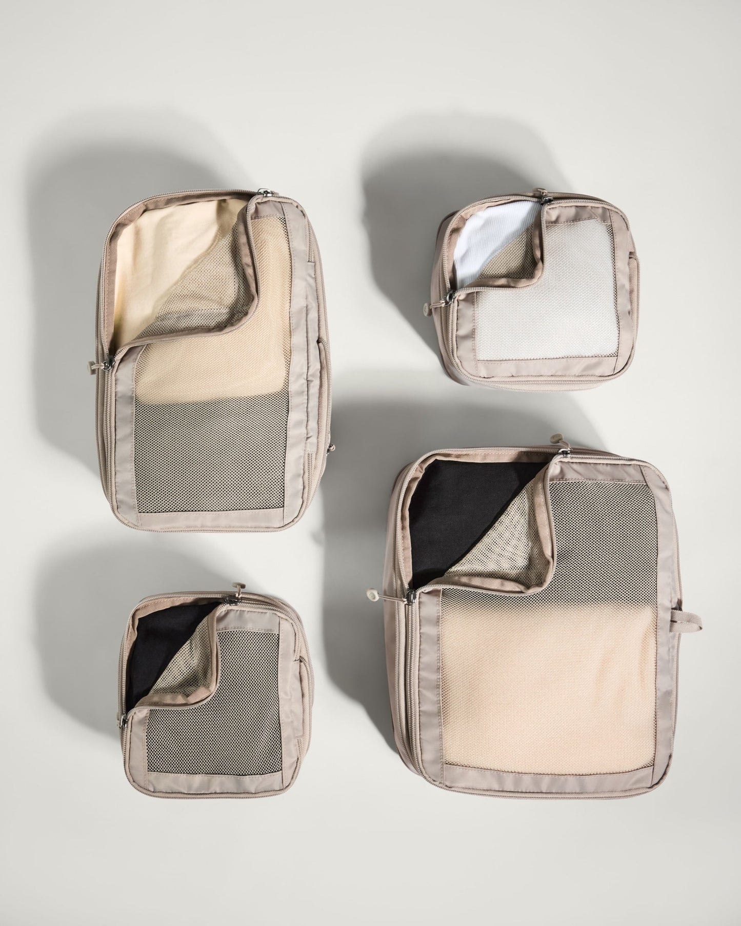 Compression Packing Cubes in Taupe - Set of 4