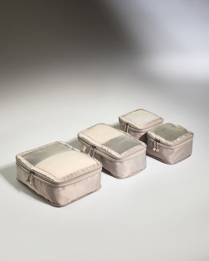 Compression Packing Cubes in Taupe - Set of 4