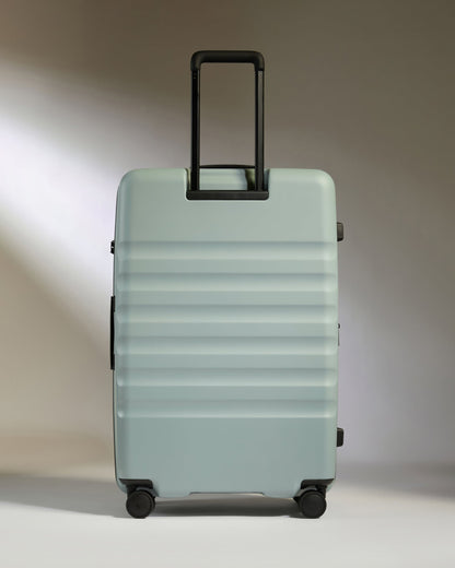 Large Luggage in Mist Blue - Icon Stripe