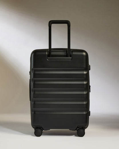 Medium Luggage in Black - Icon Stripe