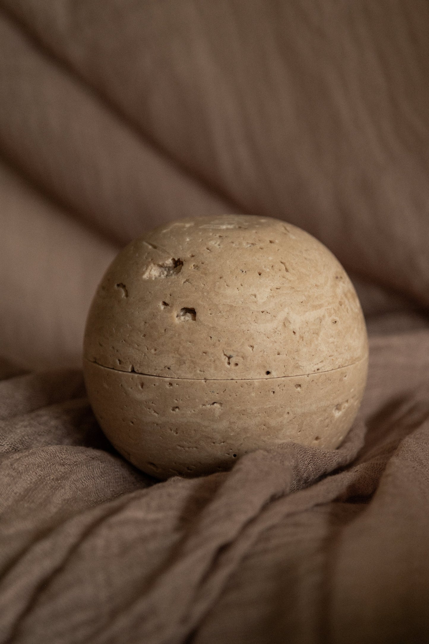 Travertine Salt Cellar