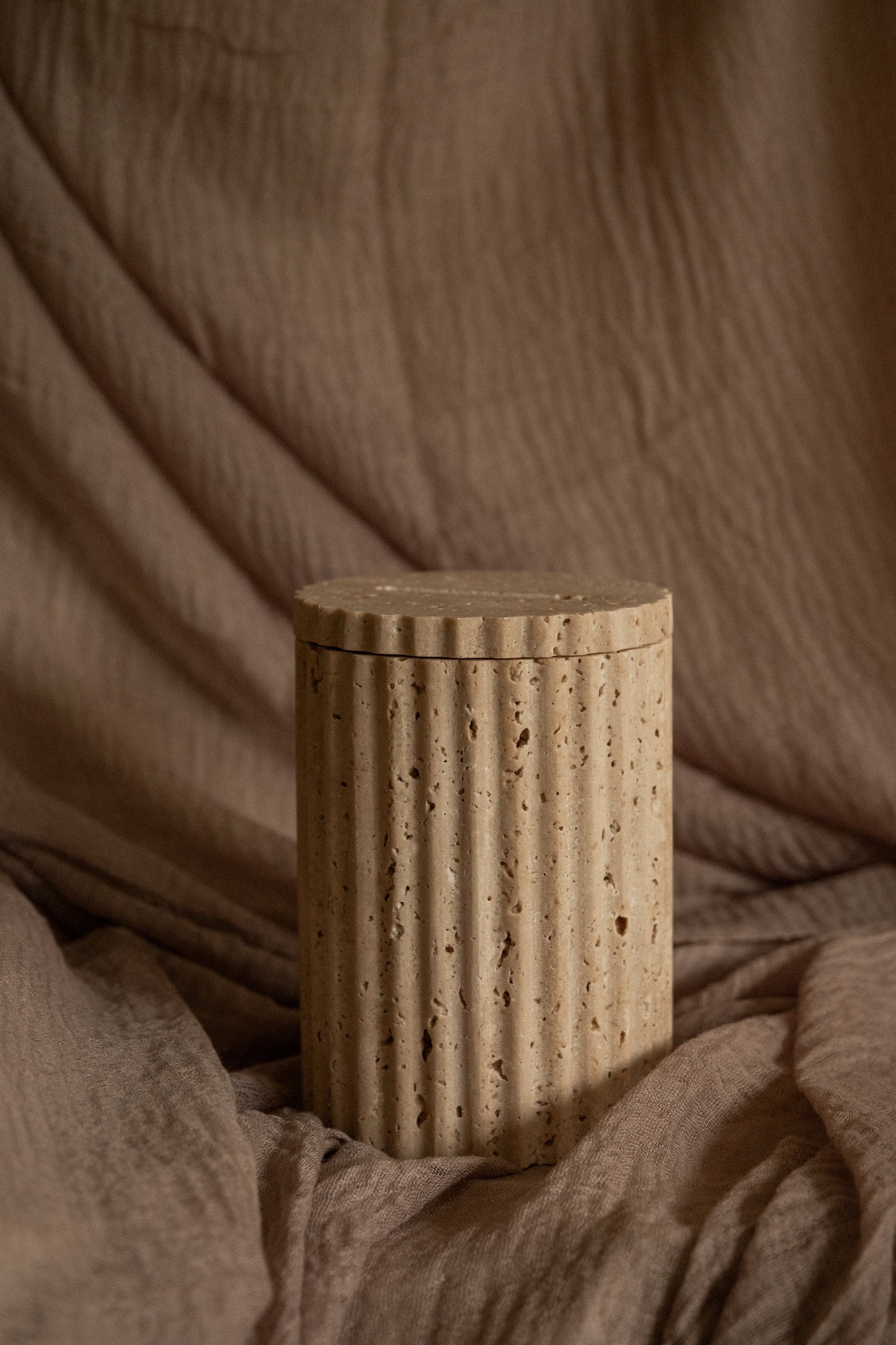 Travertine Tzedakah Box