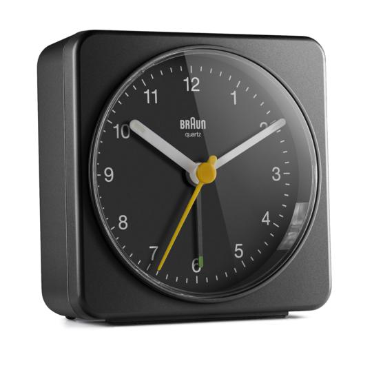 LARGE TRAVEL ALARM CLOCK - BLACK