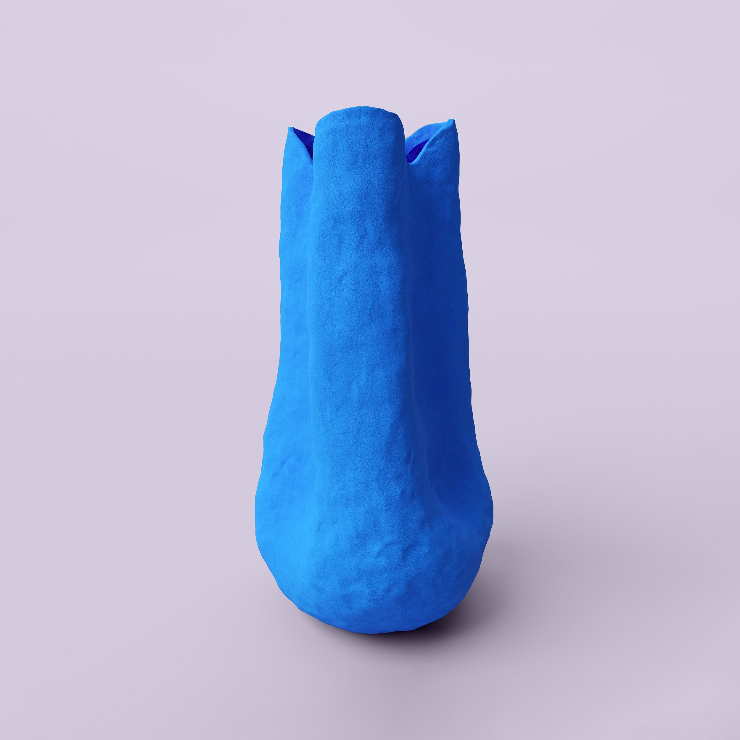 Barbara Matte Blue Porcelain Vase – spennie
