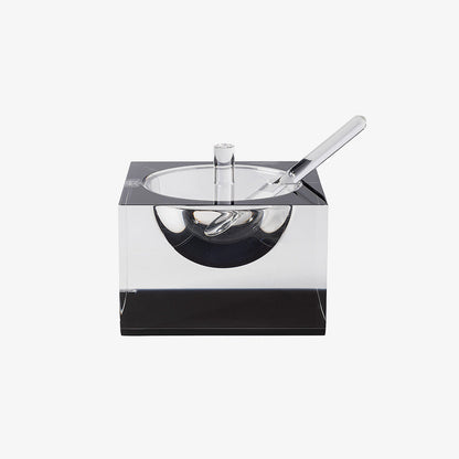Acrylic Honey & Salt Dish Black
