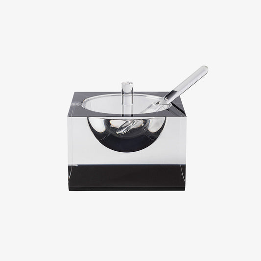 Acrylic Honey & Salt Dish Black