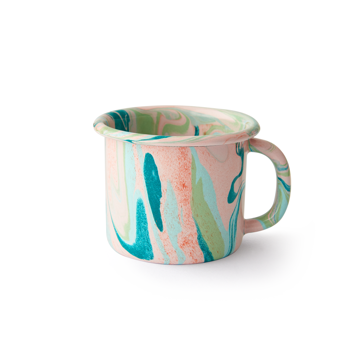 Multi Swirl Enamel Mug