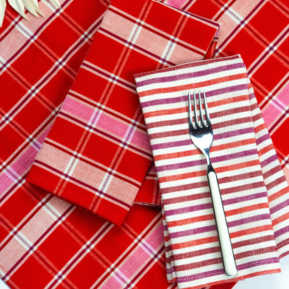 Camila Plaid Dinner Napkin Set