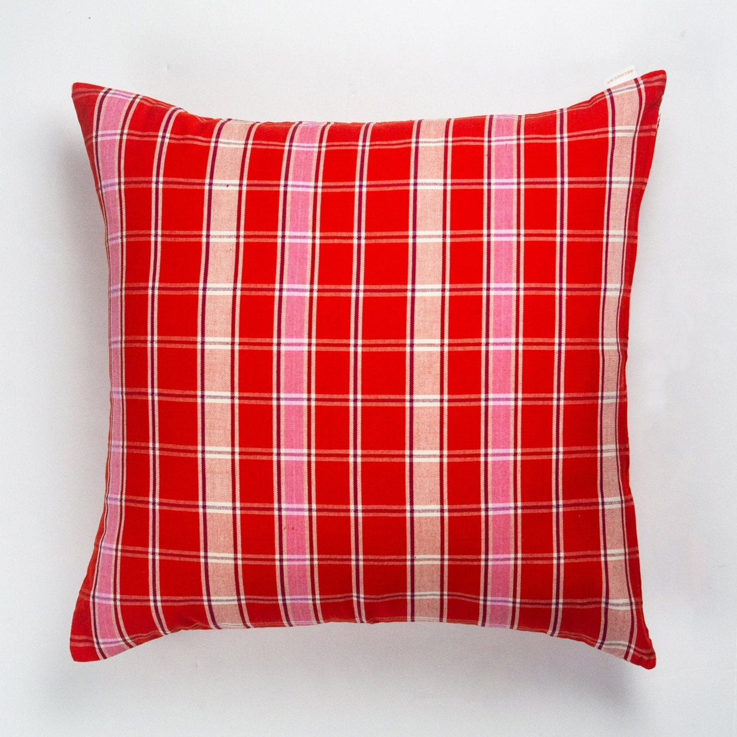 Camila Red Plaid Pillows