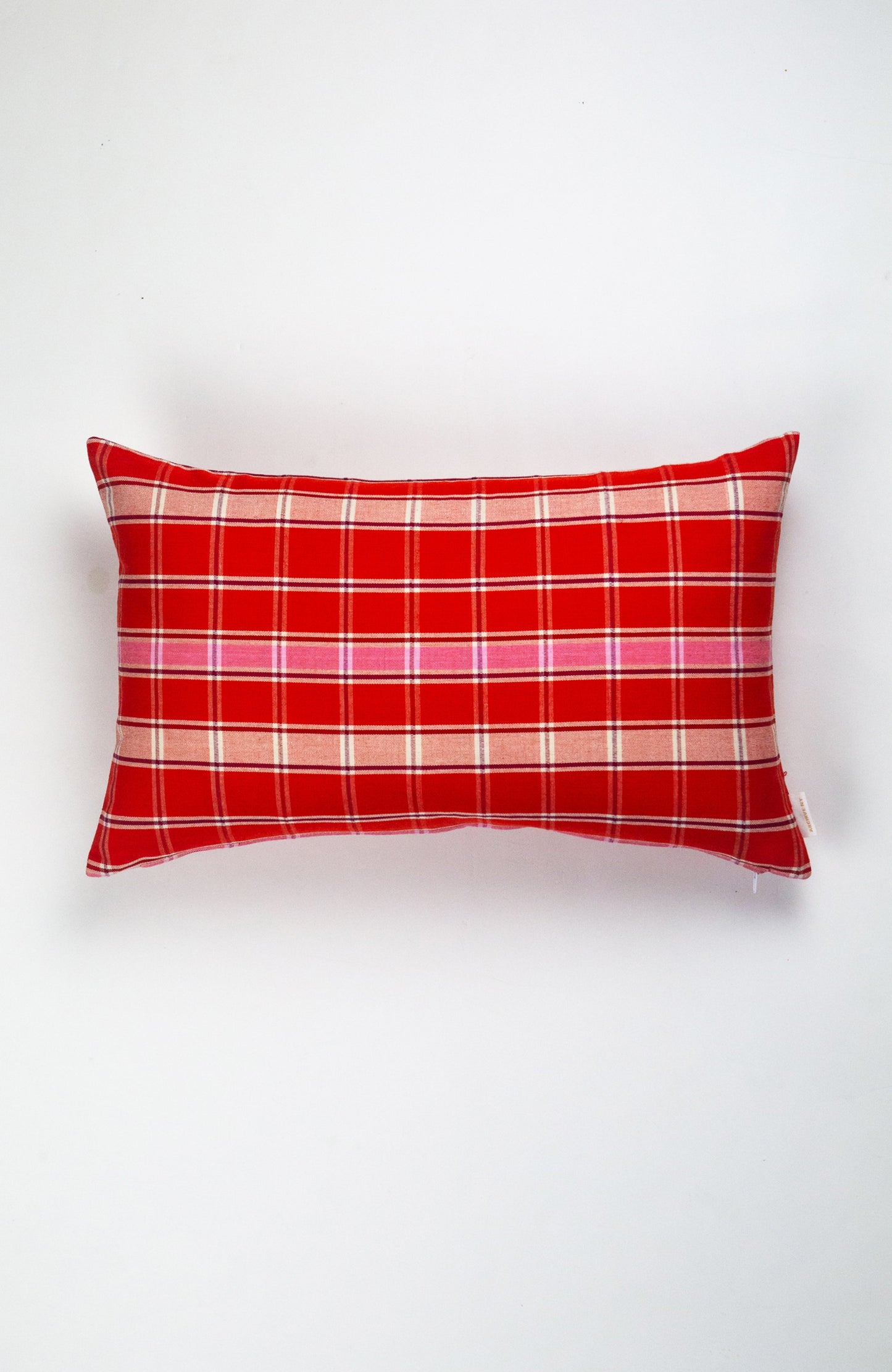 Camila Red Plaid Pillows