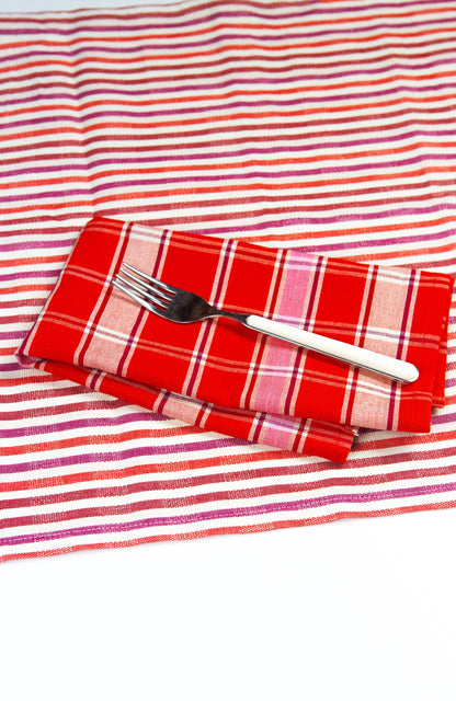 Camila Plaid Dinner Napkin Set