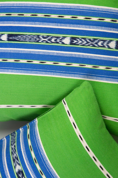 Cantel Pillow - Green & Blue