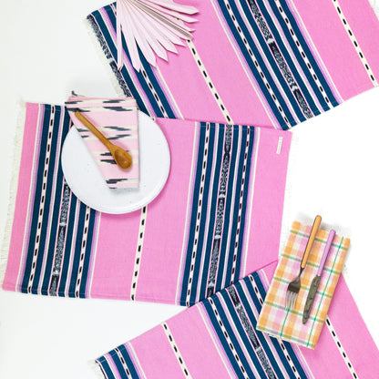 Cantel Placemat - Pink & Blue