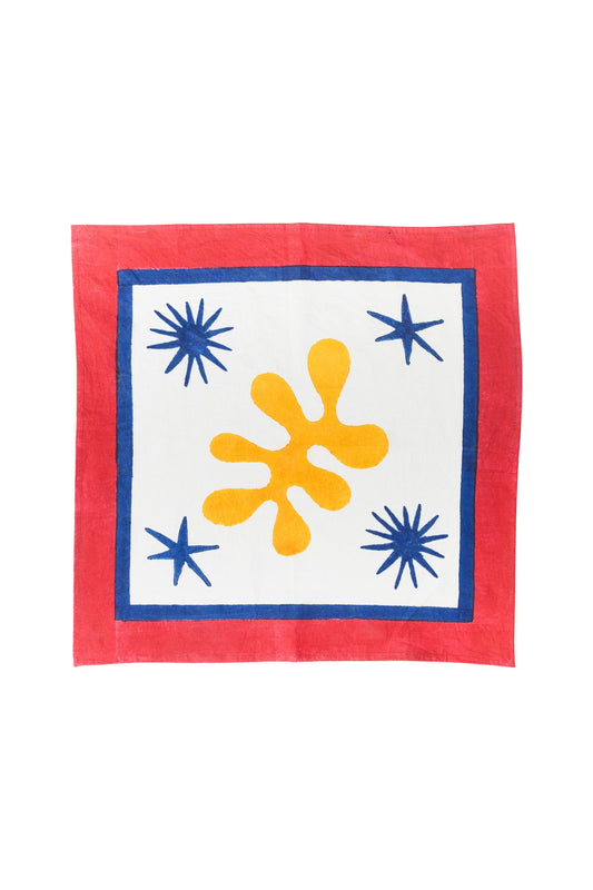 Celestial Matisse Blockprint Napkins, Set of 4