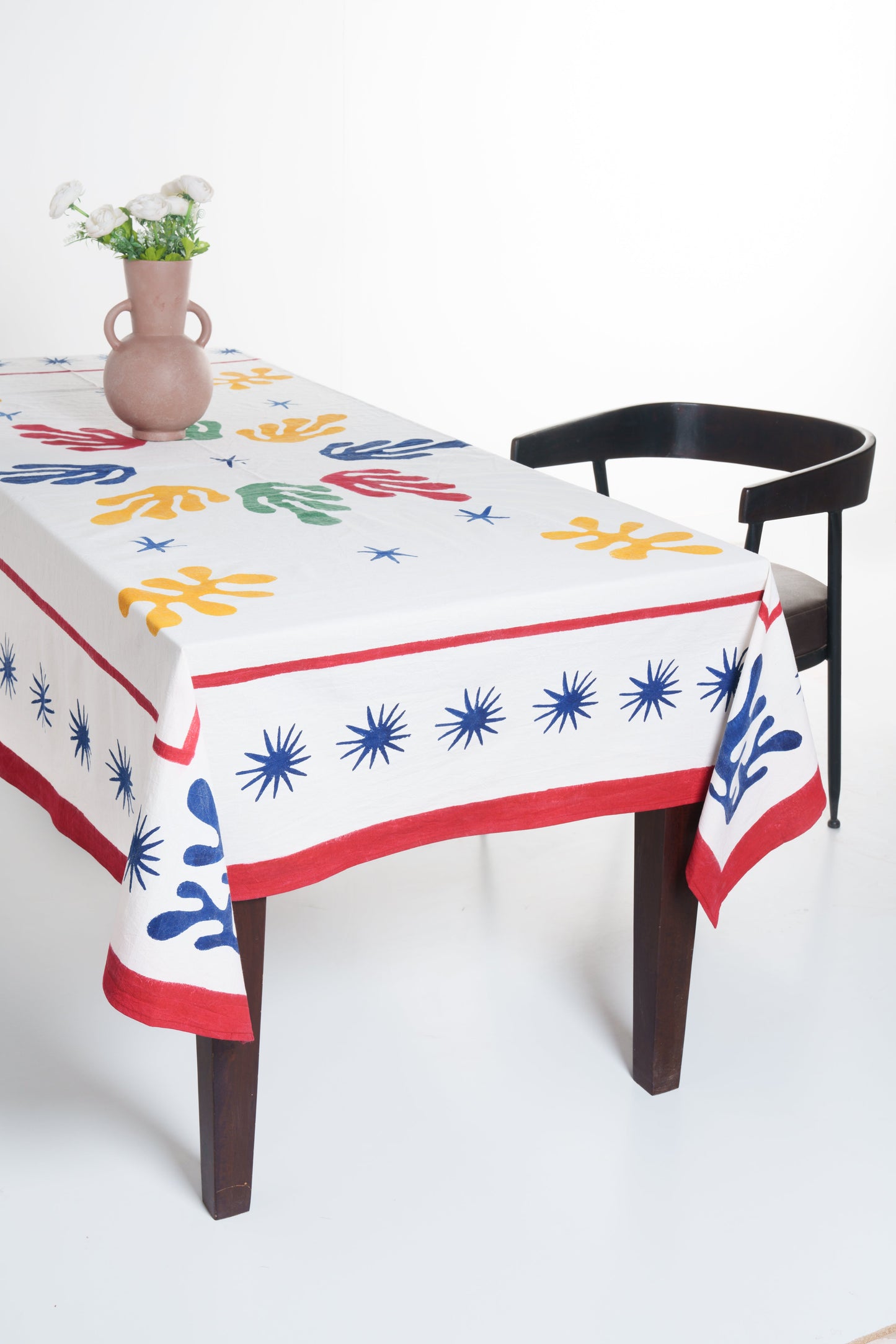 Celestial Matisse Blockprint Tablecloth