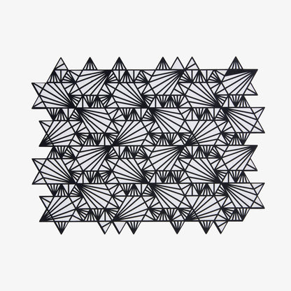 Challah Cover Magen David Black & White