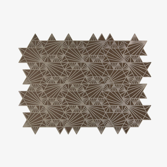 Challah Cover Magen David Taupe
