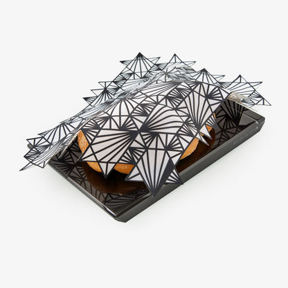 Challah Cover Magen David Black & White
