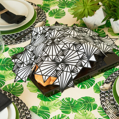 Challah Cover Magen David Black & White