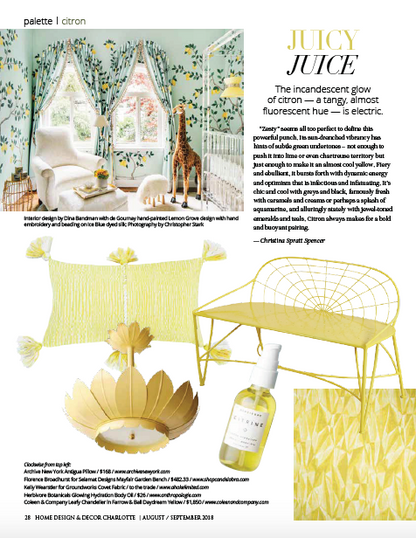 Antigua Pillow - Naturally Dyed Yellow