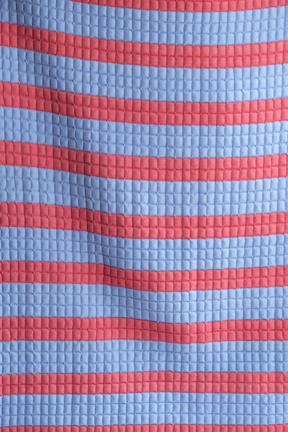 Cherry Red + Blue Sujani Quilt