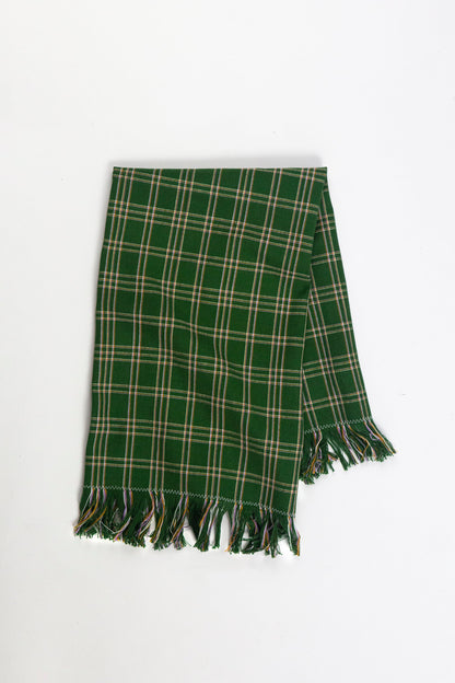 Chiapas Plaid Forest Green Kitchen Towel