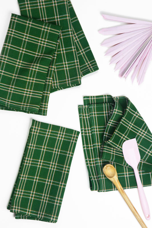 Chiapas Plaid Forest Napkins