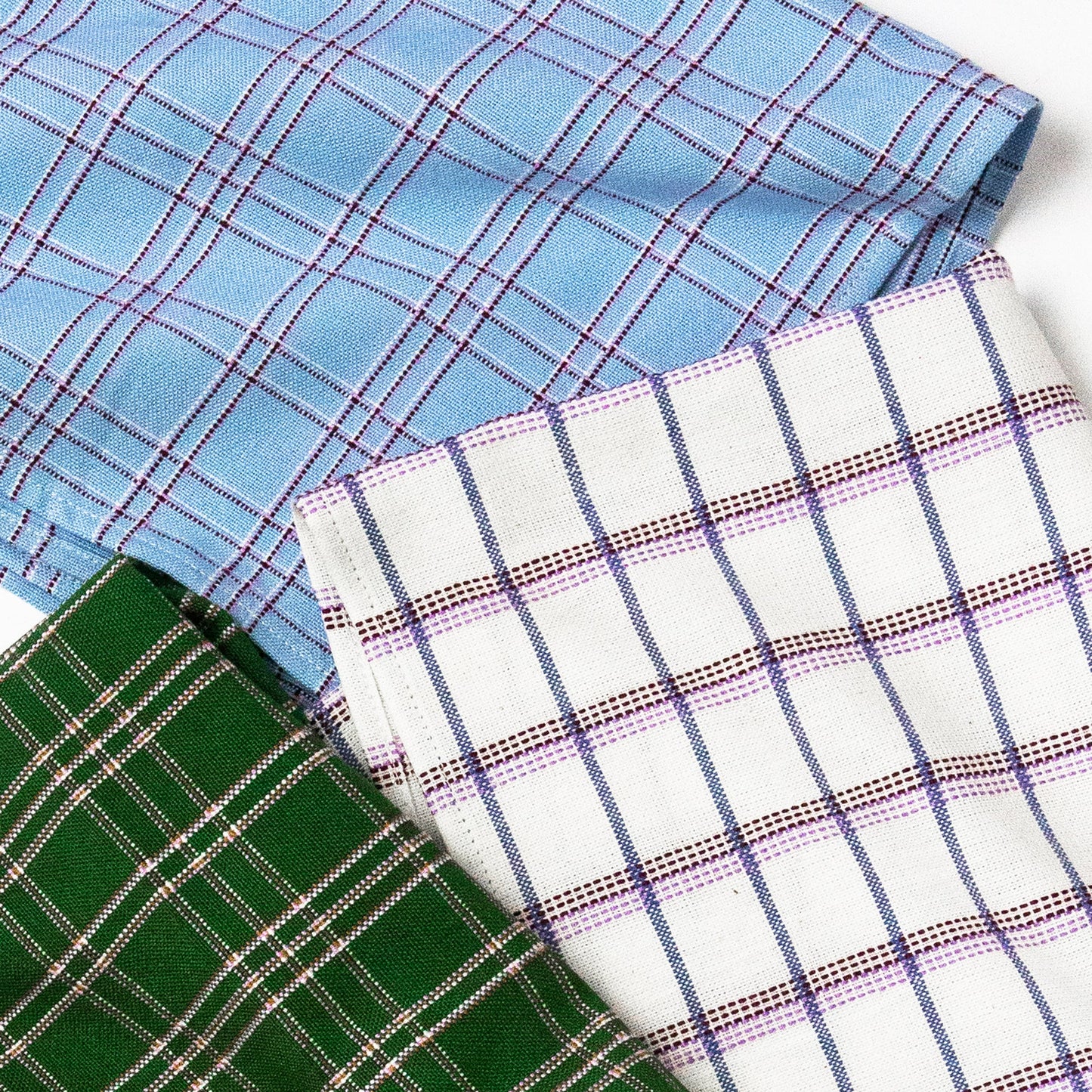 Chiapas Plaid Light Blue Placemat