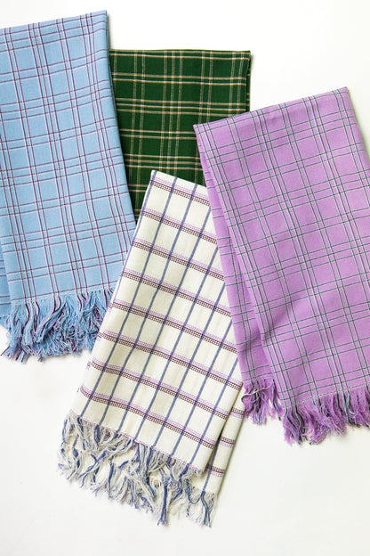 Chiapas Plaid Forest Green Kitchen Towel