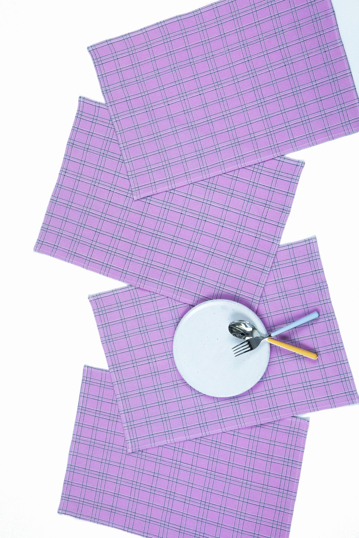 Chiapas Plaid Lilac Placemat