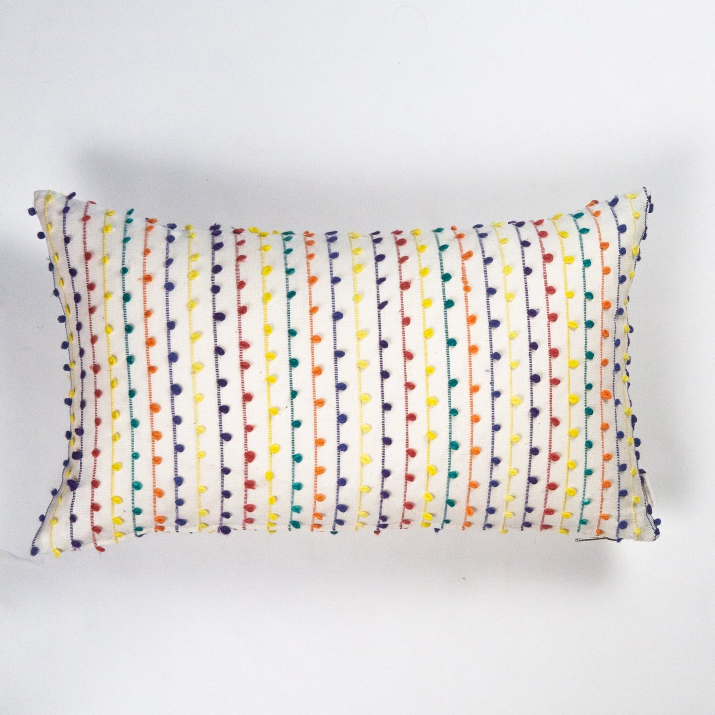 Vintage Rainbow Nubby Pillow