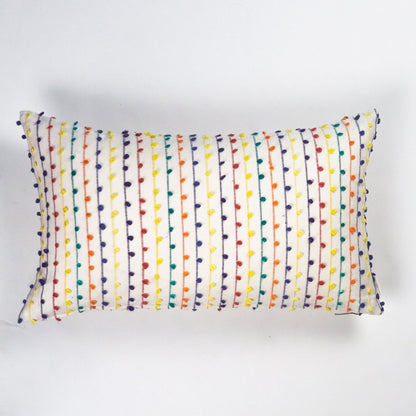 Vintage Rainbow Nubby Pillow