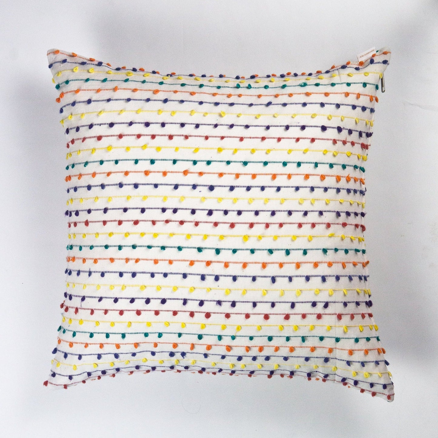 Vintage Rainbow Nubby Pillow